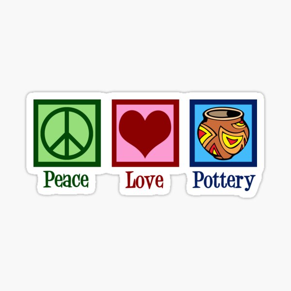 Item preview, Peace Love Pottery designed and sold by Epic Love Designs.