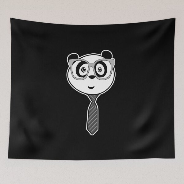 Item preview, Panda Nerd - Black and White designed and sold by Adamzworld.