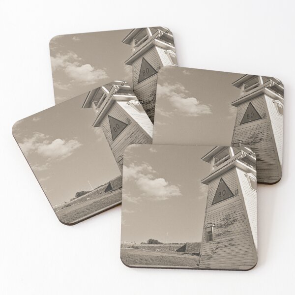 Item preview, Fort Washington Park Lighthouse And Fort Black And White designed and sold by LisaWootenPhoto.