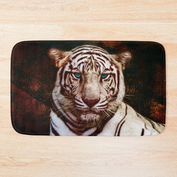 Item preview, Contemporary Blue Eye White TIger Animal Wildlife Photo Art Matted Picture A056 designed and sold by byNicol.