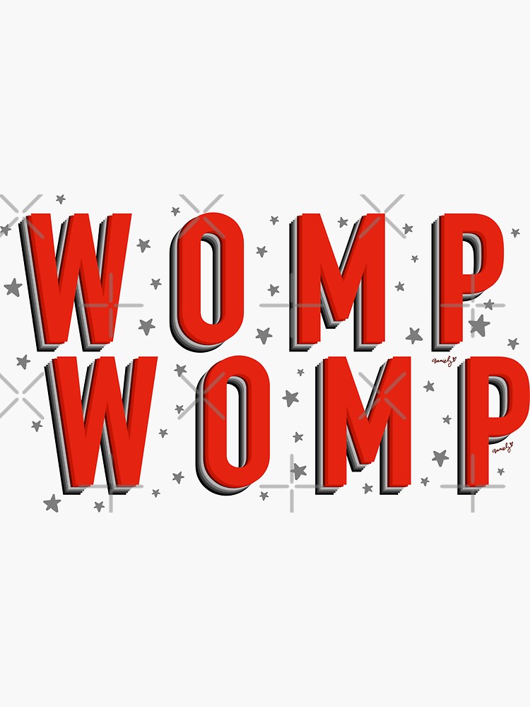 "Womp Womp Block" Sticker for Sale by Ann Brow Redbubble