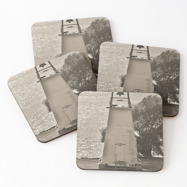 Item preview, Fort Washington Park Lighthouse Black and White designed and sold by LisaWootenPhoto.
