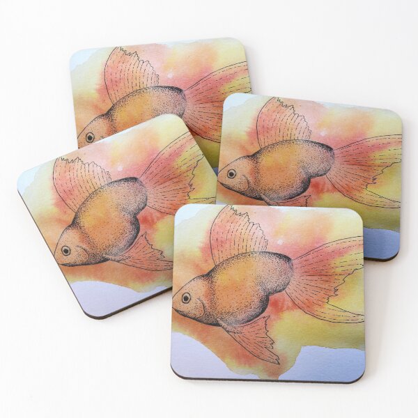 Item preview, Watercolor Goldfish Tattoo designed and sold by Kyra  Thrilkill.