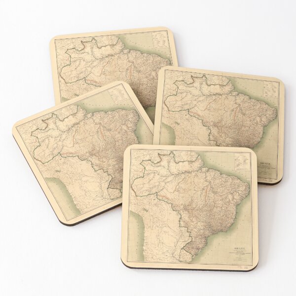 Item preview, Map of Brazil (1905) designed and sold by allhistory.