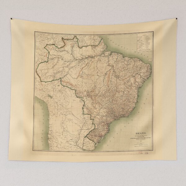 Item preview, Map of Brazil (1905) designed and sold by allhistory.