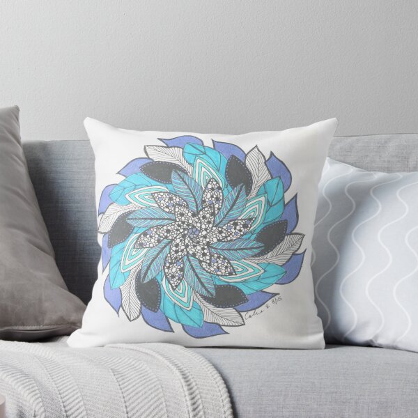 Item preview, Blue leaves designed and sold by Caroline Everett.