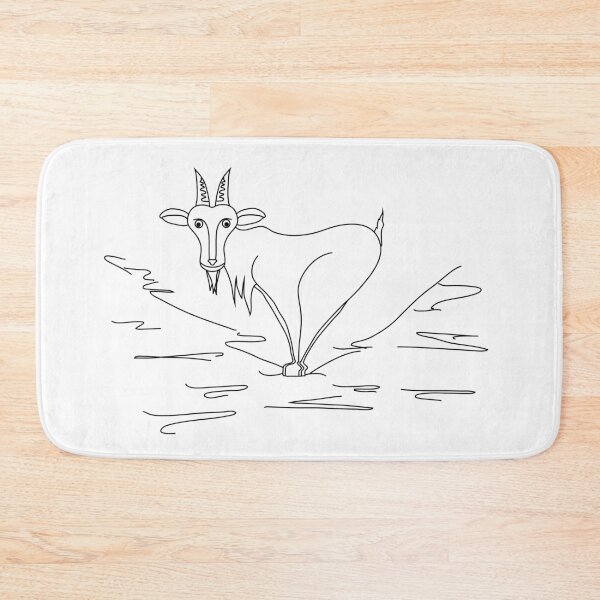 Item preview, Goat black white designed and sold by dasmoment.