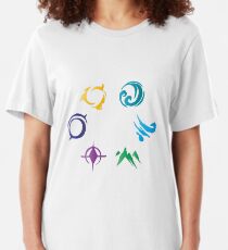 The Six Primal Sources (in color) Slim Fit T-Shirt