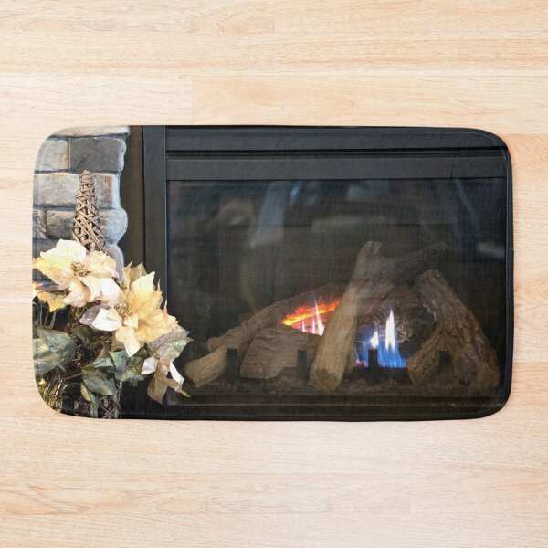 Item preview, Holiday fireplace designed and sold by MoreGoodArt.