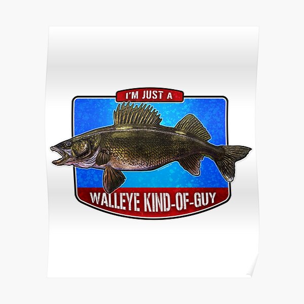 WALLEYE ANGLER CLOTH SEW-ON PATCH NEW 