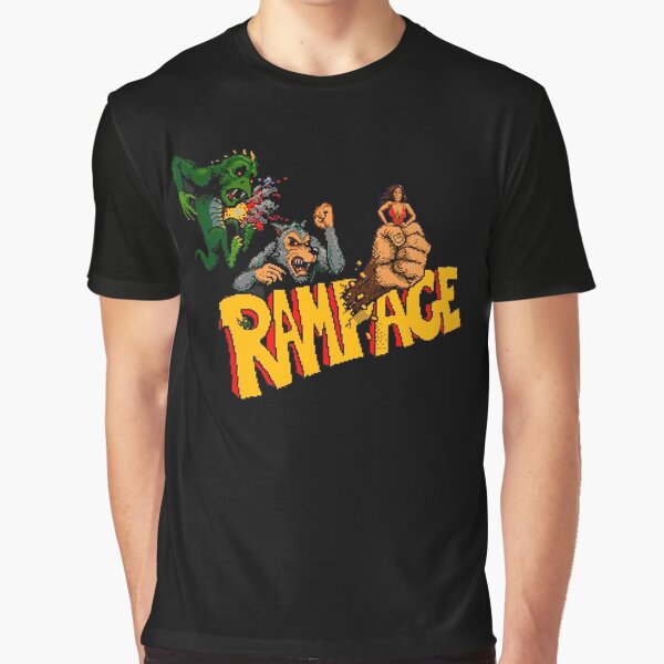 Vista previa del artículo con la obra «RAMPAGE ARCADE TITLE SCREEN», diseñado y vendido por PIXLTEES.