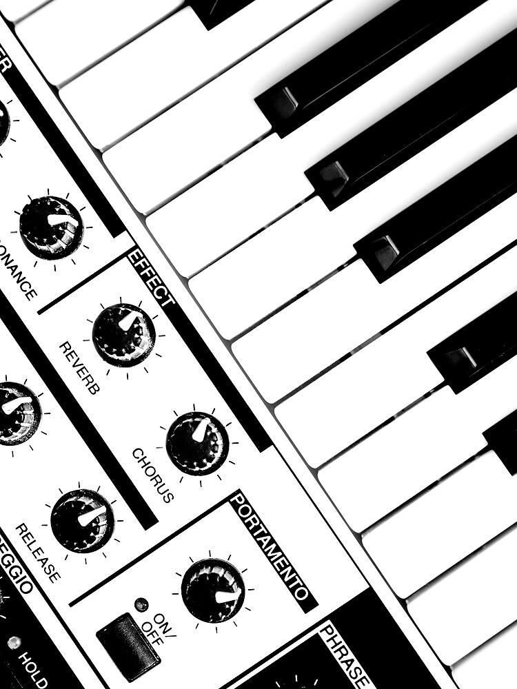Synthesizer In Black & White by StephenRphoto