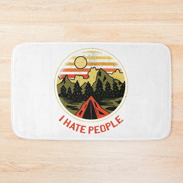 Item preview, I hate people funny camping shirt designed and sold by Retrolendo.