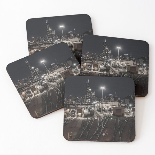 Item preview, BNST railroad yard at night  designed and sold by Guy  Berresford.