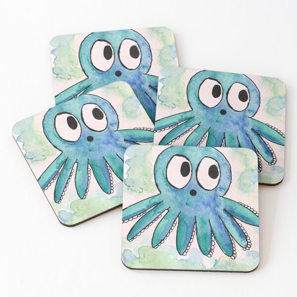 Item preview, Cute Watercolour Octopus designed and sold by TigerLillieArt.