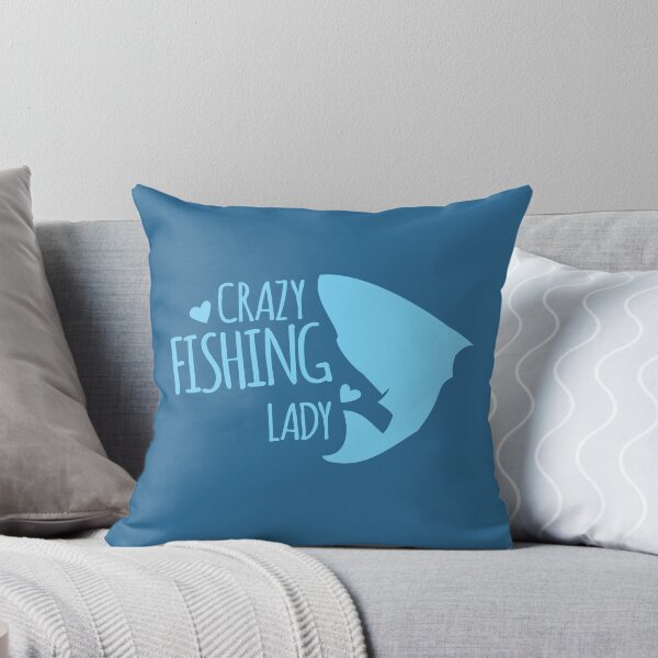 Item preview, Crazy Fishing Lady designed and sold by jazzydevil.