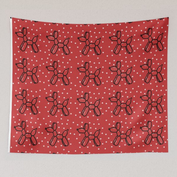Item preview, Balloon Dogs Outlines on Red designed and sold by Whoopsidoodle.