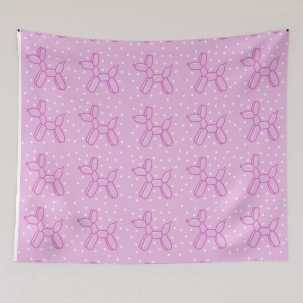 Item preview, Balloon Dogs Pink on Pastel Pink designed and sold by Whoopsidoodle.