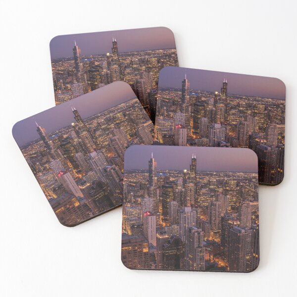 Item preview, Chicago cityscape at night designed and sold by Guy  Berresford.