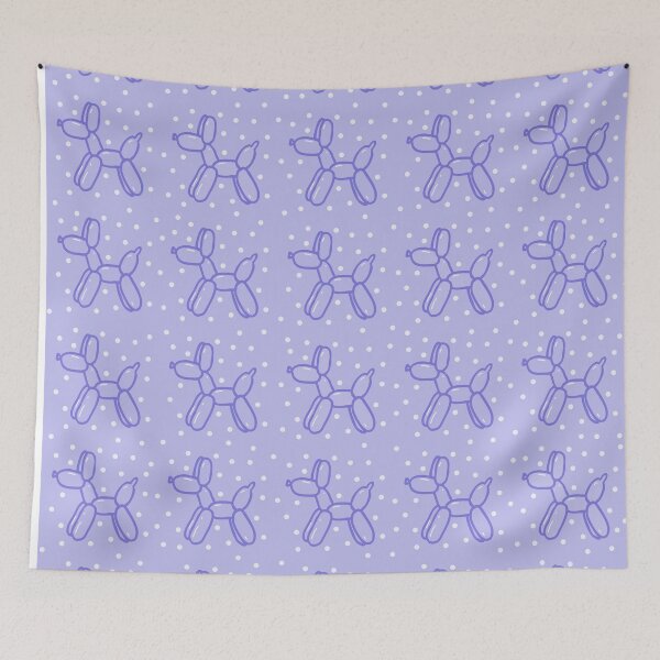 Item preview, Balloon Dogs in Purple on Pastel Purple designed and sold by Whoopsidoodle.