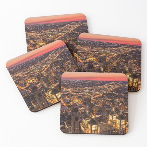 Item preview, Chicago cityscape at sunset designed and sold by Guy  Berresford.