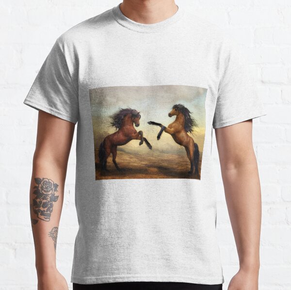Two prancing horses Classic T-Shirt