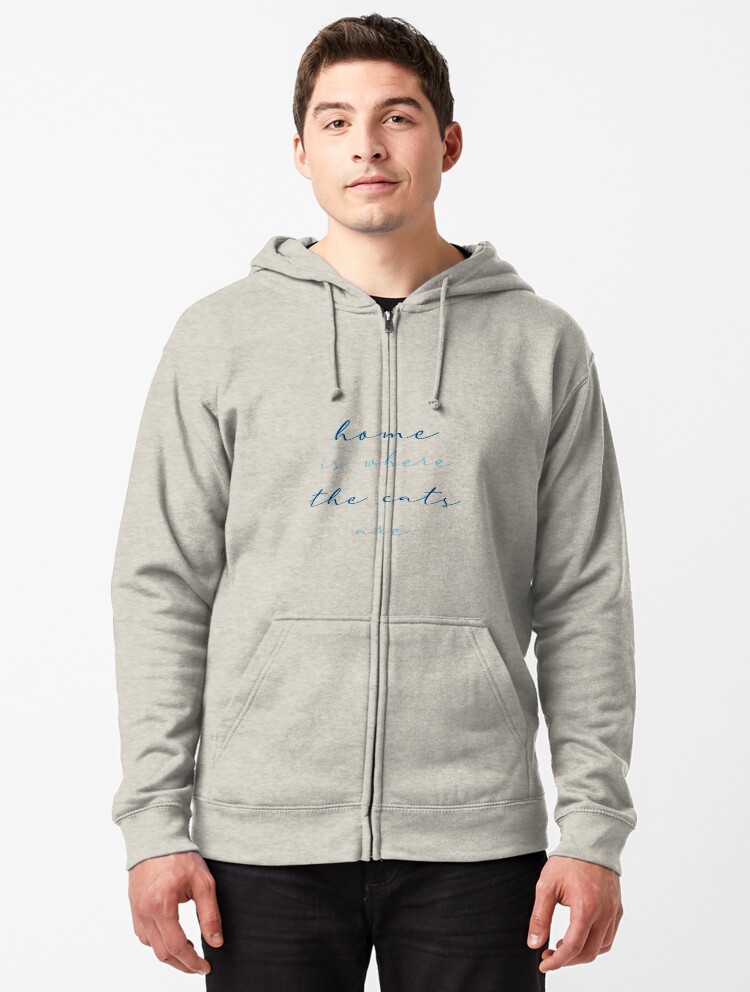 Men Hoodie Villanova University Love Logo Zip Sweatshirt