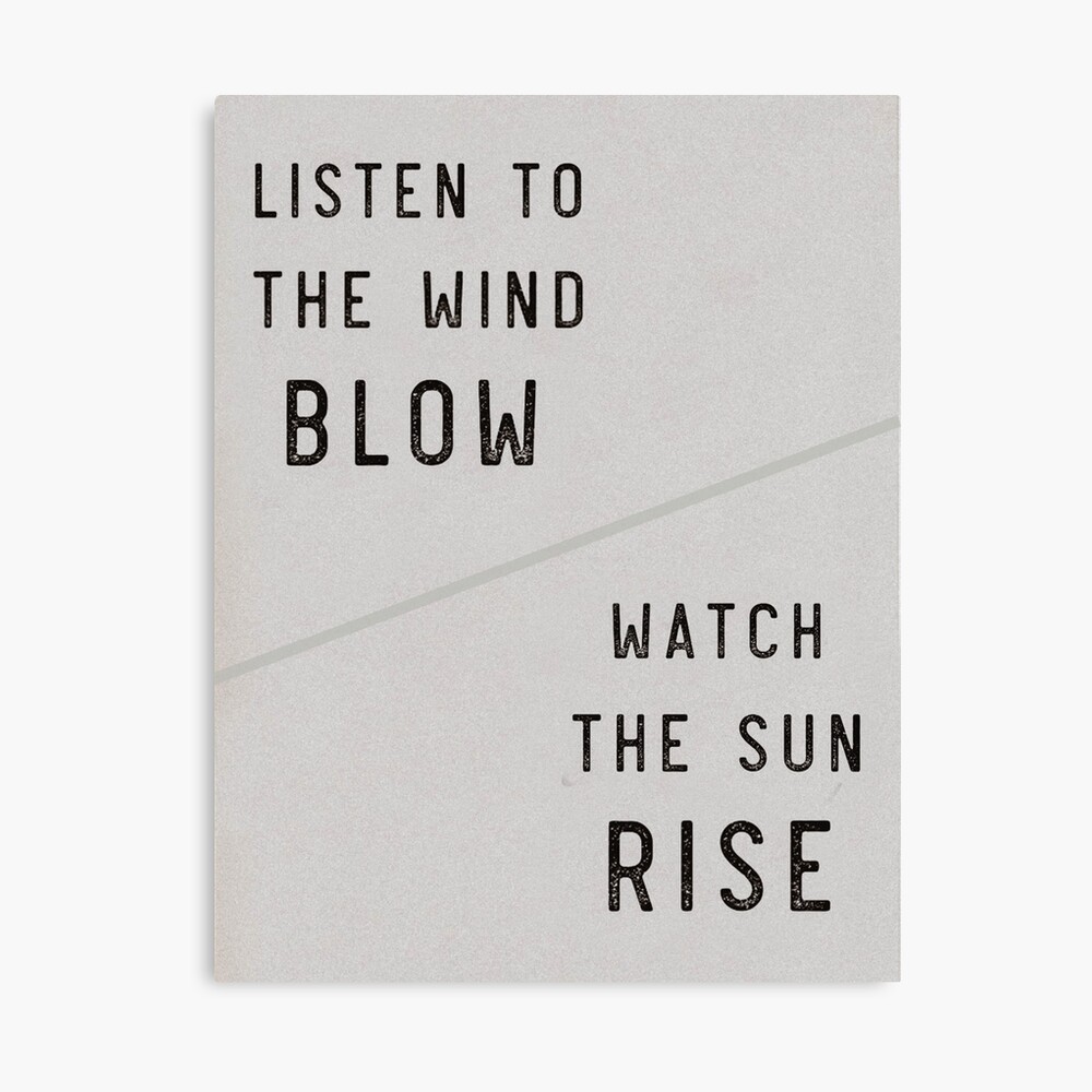 Fleetwood Mac Poster Listen to the Wind Blow Print Physical Print Music Lyric Giclee