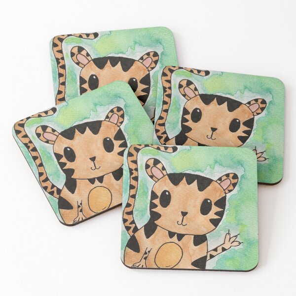 Item preview, Cute Tiger Cartoon designed and sold by TigerLillieArt.