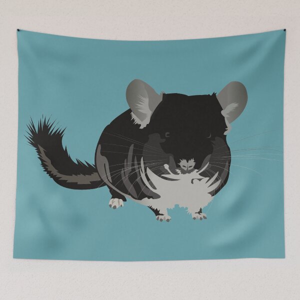 Item preview, Leonardo the Chinchilla designed and sold by KCPetPortraits.
