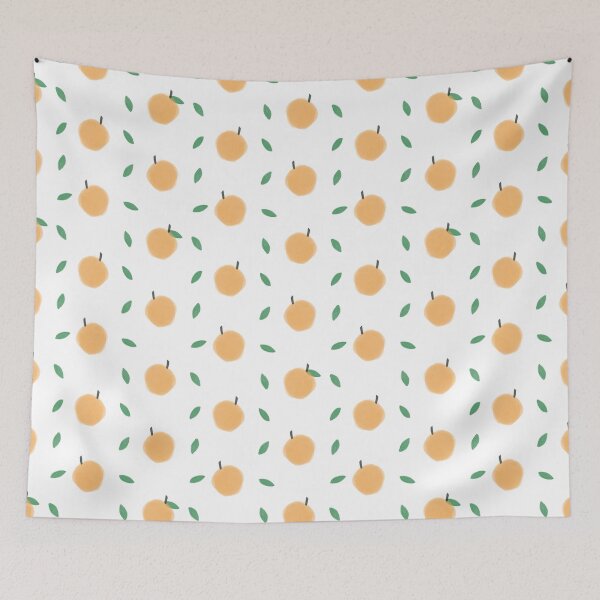 Item preview, Patrón de duraznos y hojas designed and sold by WRosesPatterns.