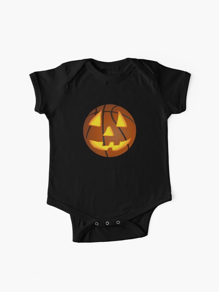 Basketball Pumpkin Face Baby One Piece By Crizzinho Redbubble