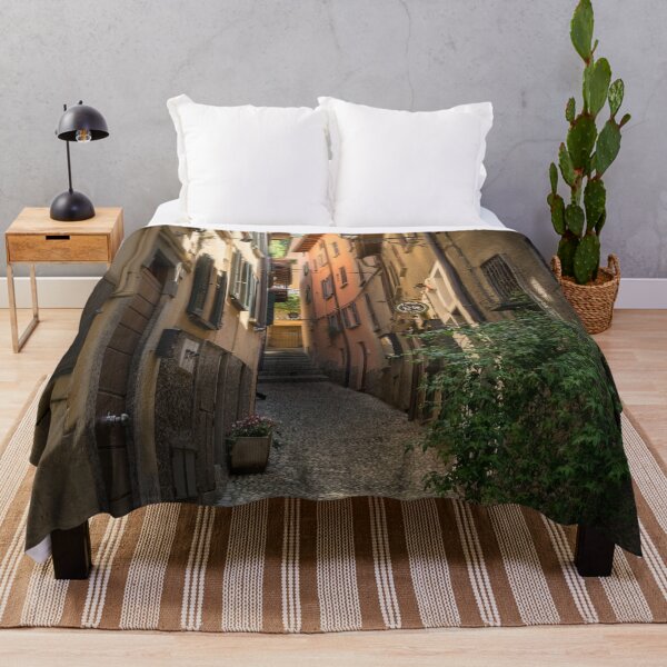 Item preview, Hugging Cobblestoned Lane - Gallivanting Around Famous Bellagio on Lake Como in Lombardy Italy designed and sold by Georgia Mizuleva.