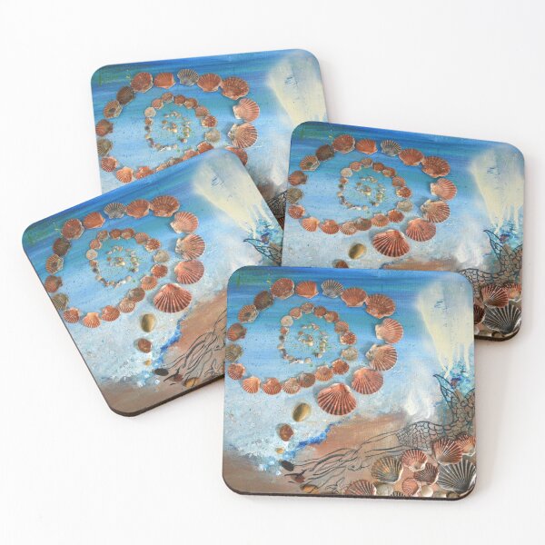 Item preview, Spiral of Life with Shells designed and sold by SaltySurfgirl.