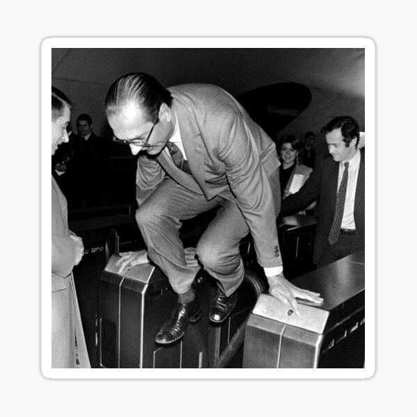 Jacques Chirac fraudster  Sticker