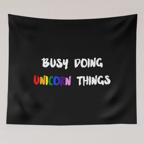 Item preview, Cute Busy Doing Unicorn Things Rainbow graphic designed and sold by tronictees.