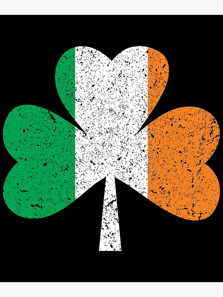 Vintage Irish Shamrock Flag St. Patrick's Day T Shirt