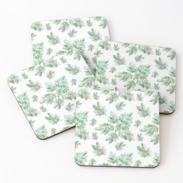 Item preview, Green Chrysanthemum Leaves Pattern designed and sold by mariapirogova.
