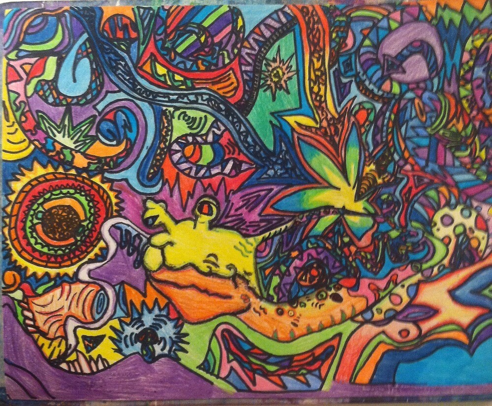 "Trippy drawing " by Lucyytrips | Redbubble