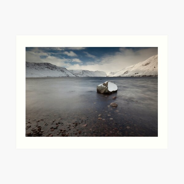 winter on loch muick Art Print