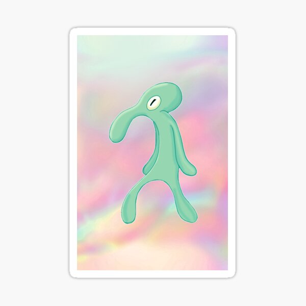 "SpongeBob Schwammkopf ästhetisch Ein Hauch von Tüll" Sticker von Jabelss Redbubble