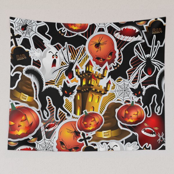 Item preview, Halloween Spooky Cartoon Saga designed and sold by BluedarkArt.