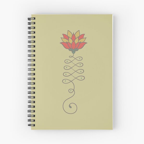 Item preview, Retro Lotus Unalome designed and sold by Pamela Marie.