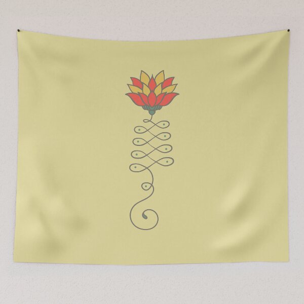 Item preview, Retro Lotus Unalome  designed and sold by Pamela  Marie.