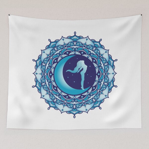 Item preview, Crescent Moon Mandala designed and sold by serenaking.