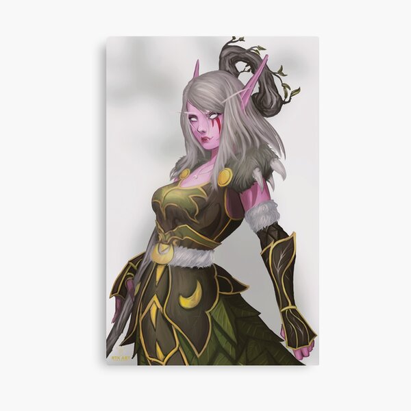 Estala Night Elf Druid Canvas Print