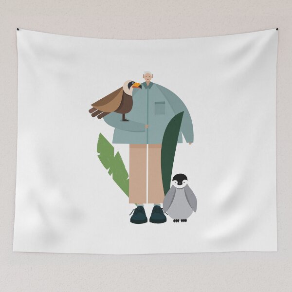 Item preview, David Attenborough designed and sold by Emloubowen.
