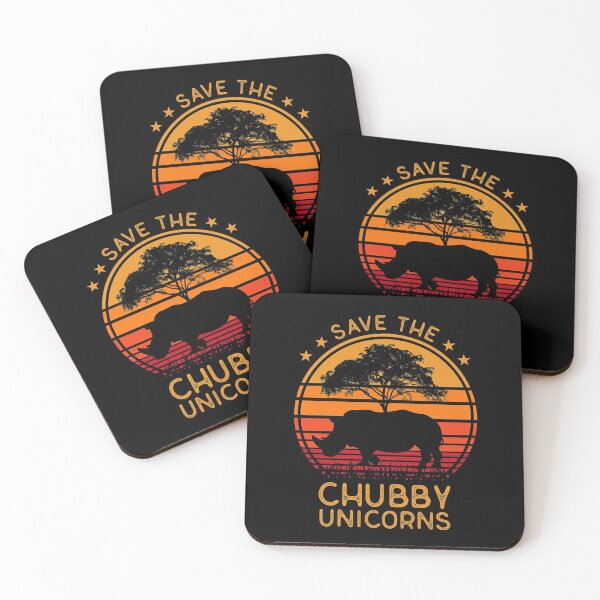 Item preview, Save The Chubby Unicorns Preserve Africa Rhino Rhinoceros designed and sold by Robert Diebold.