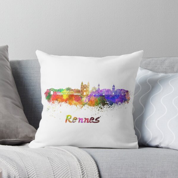Item preview, Rennes skyline in watercolor designed and sold by paulrommer.