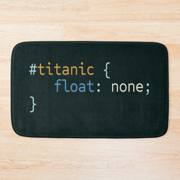 Item preview, CSS Programming Titanic Funny Gift designed and sold by talisman66.